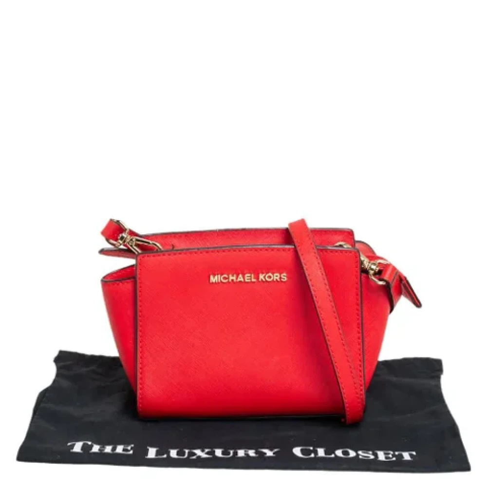 Michael Kors Pre-owned Leather shoulder-bags Orange Dames