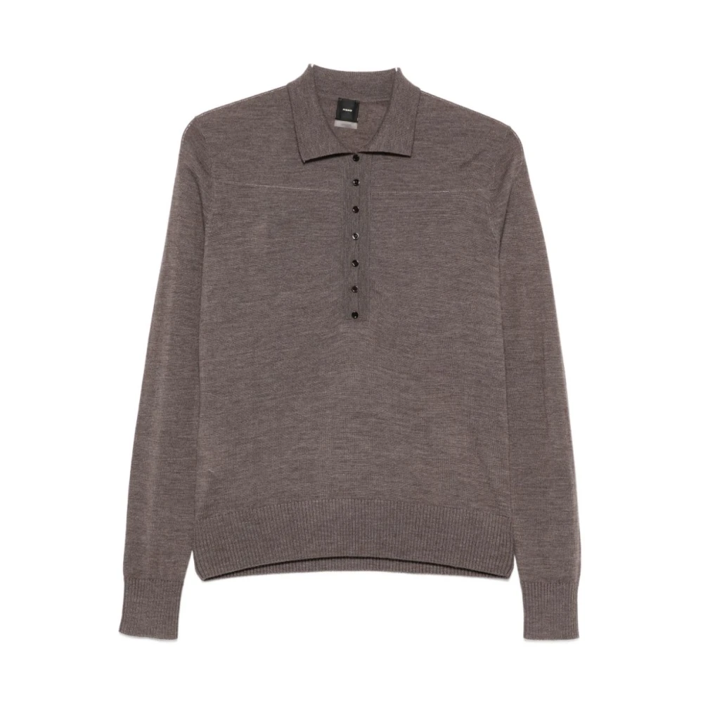 Pinko Beige Polo Shirts, Female, M, Polo Shirt