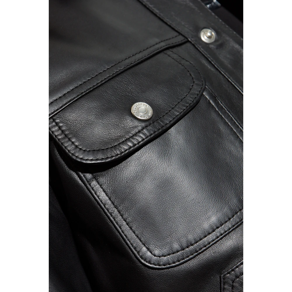Dsquared2 Leren jas Black Heren