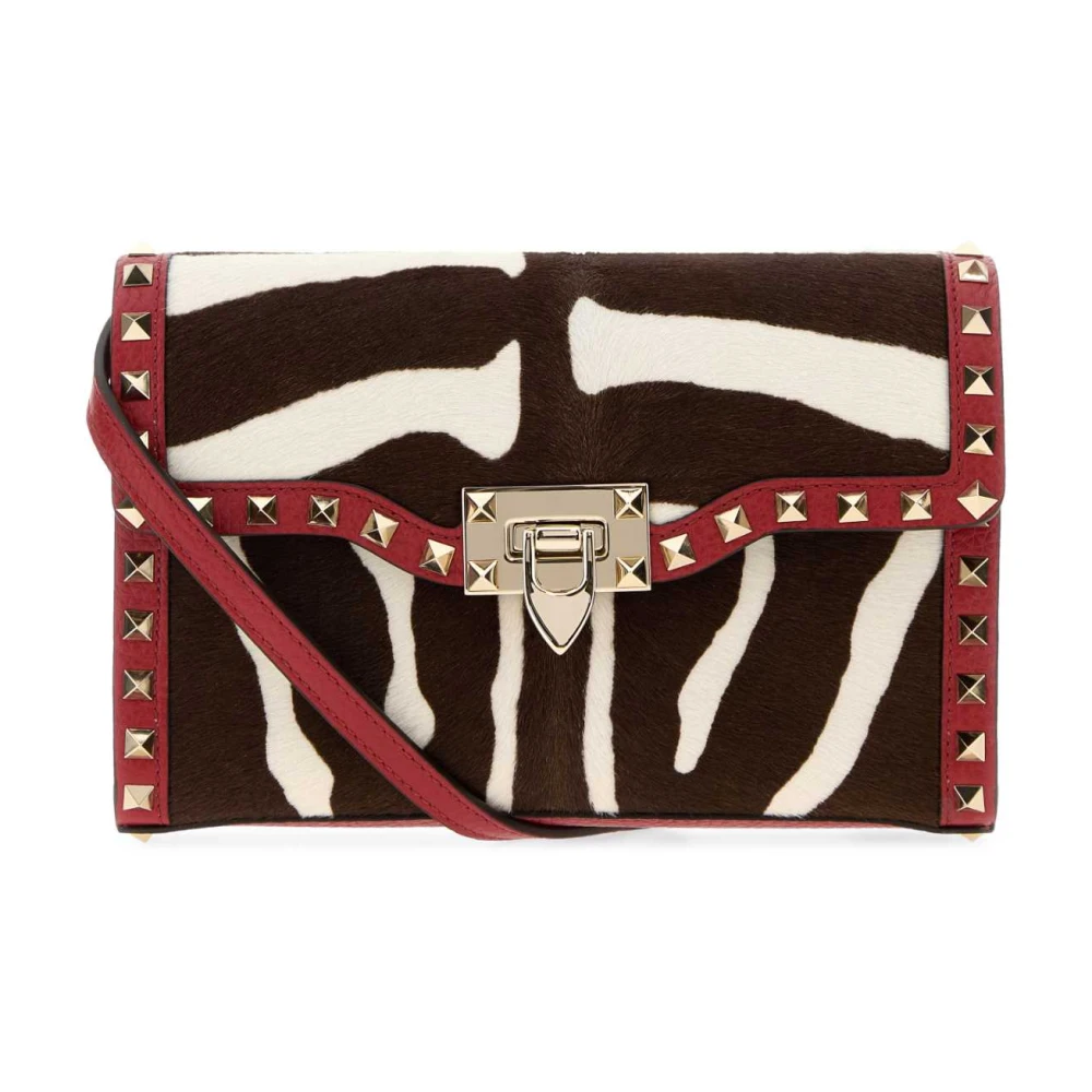 Valentino Garavani Women's Multicolor Printed Calf Hair Rockstud Crossbody Bag - Cross Body Bags - One Size - Bags