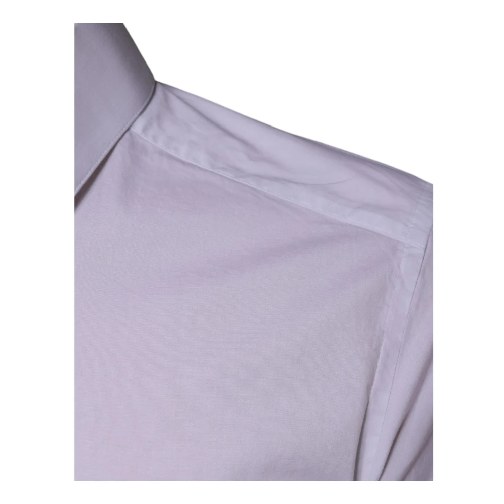 Dolce & Gabbana Witte Slim Fit Stretch Overhemd White Heren
