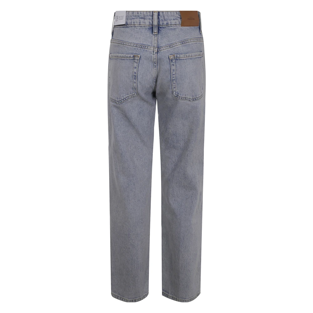 7 For All Mankind Jeans Straight Pre-owned Blue Dames