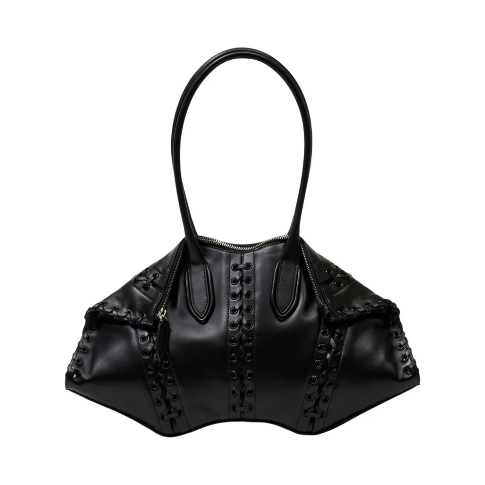 Alexander Mcqueen Women's Black Manta Shoulder Bag