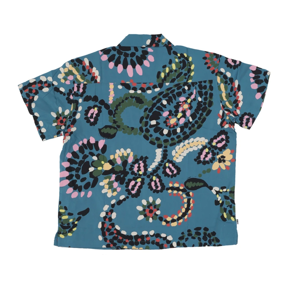 Obey Paisley Dots Dragon Fly Geweven Shirt Multicolor Heren