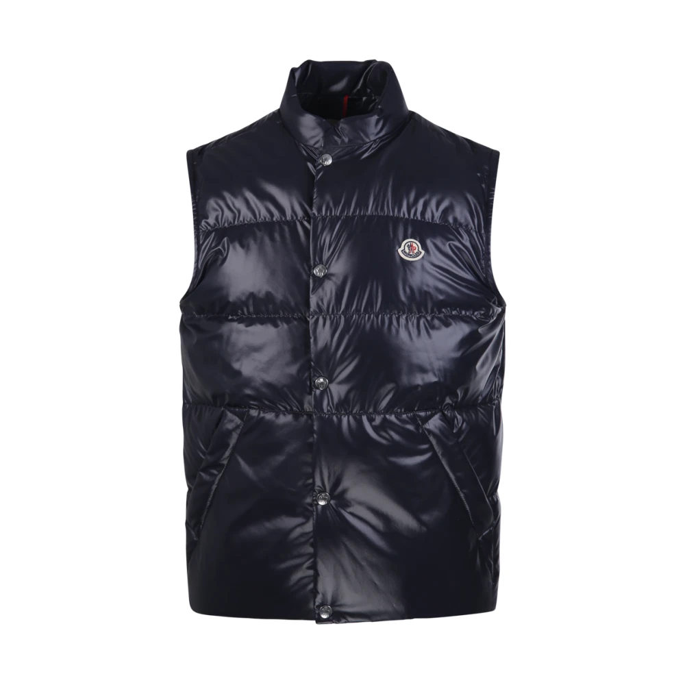 Moncler Men's Blue Waistcoats, M, Restigo Vest