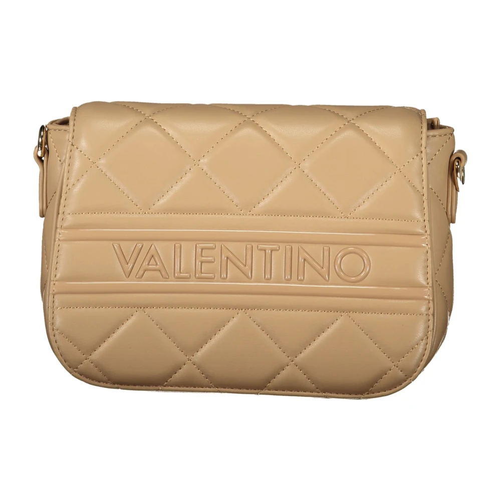 Valentino by Mario Valentino Beige Axelväska med Justerbar Rem Beige, Dam