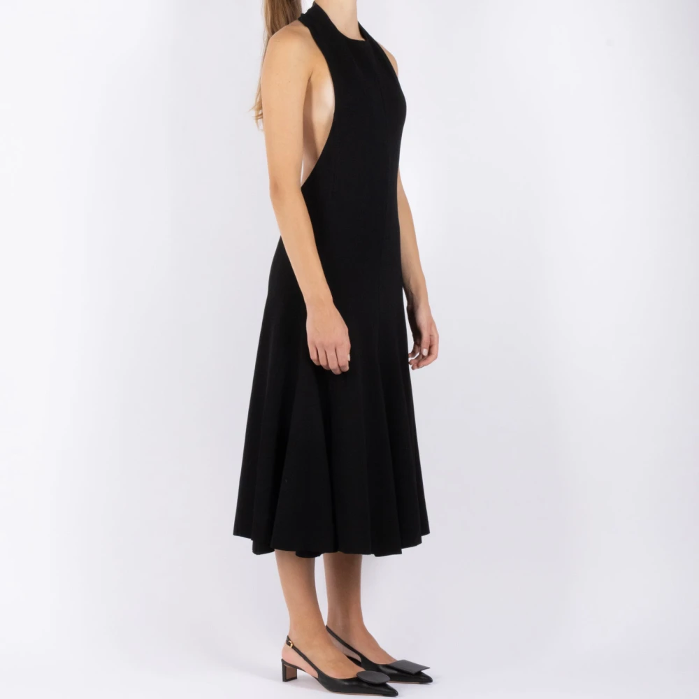 Jacquemus Zwarte Feestjurk Favola Silhouet Black Dames