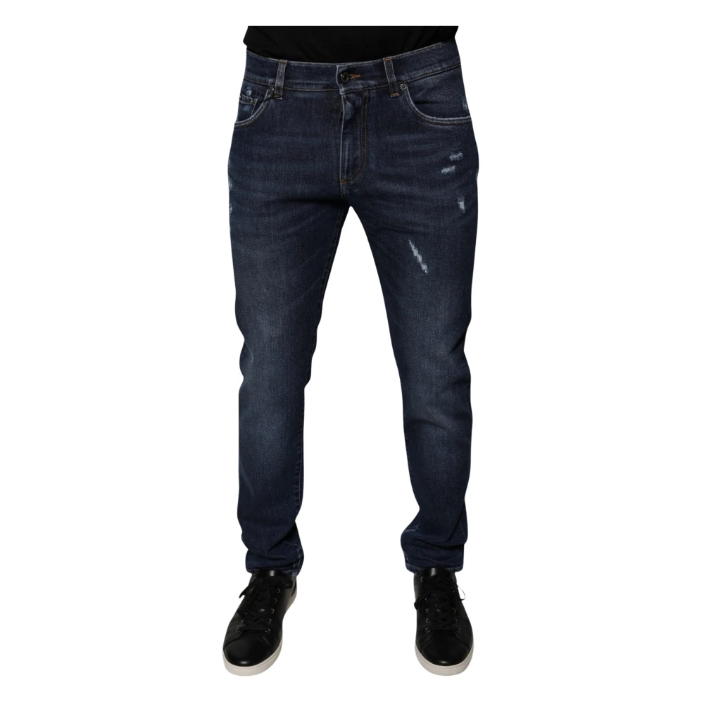 Dolce & Gabbana Men's Blue Skinny Denim Jeans