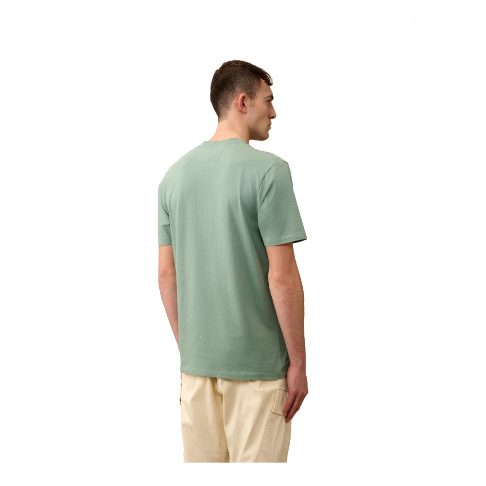 C.P. Company Groene T-shirt met bedrukt logo Green Heren