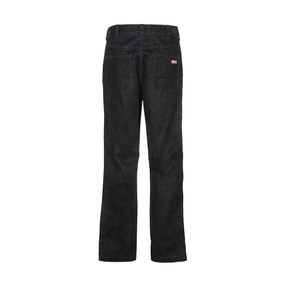 Dickies Denim Katoenen Broek met Goudkleurige Klinknagels Black Heren