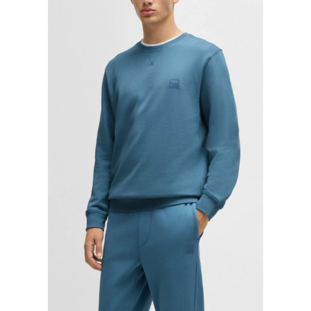 Hugo Boss Heren Westart Sweatshirt Blue Heren