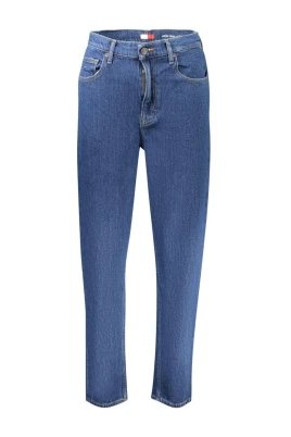 Skinny jeans i bomull med hög midja