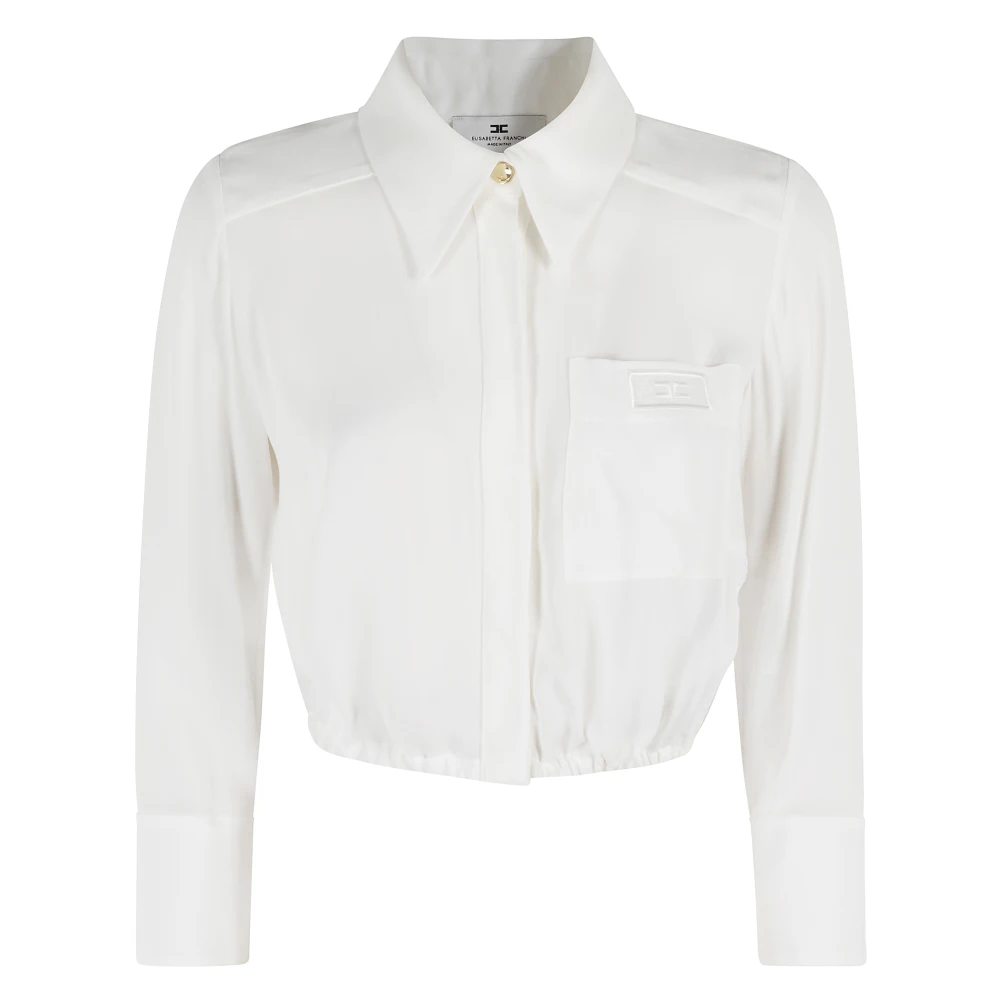 Elisabetta Franchi Stijlvolle Blouse voor Vrouwen White Dames