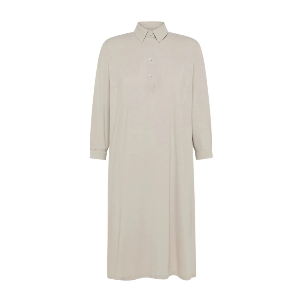 Rrd Women's Beige Oxford Polo Dress - Shirt Dresses - Xl - Dresses