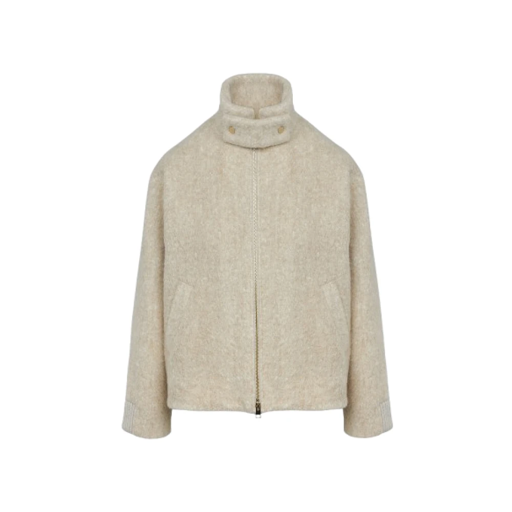 Lorena Antoniazzi Stijlvolle Wollen Jas voor Vrouwen Beige Dames