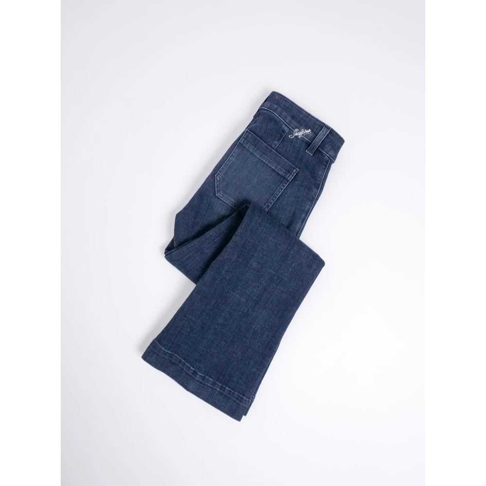 Seafarer Cropped Flared Jeans Francoise Blue Dames