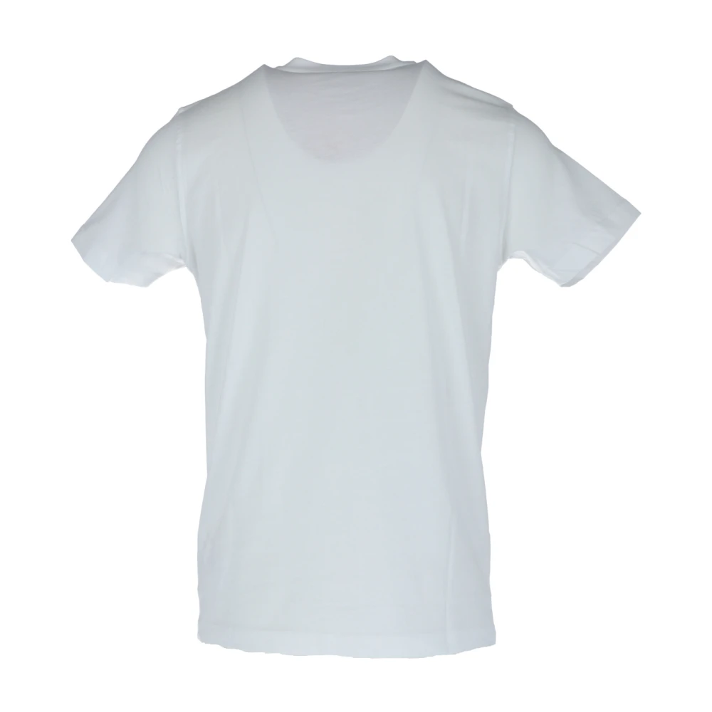 Diesel Wit Bedrukt Ronde Hals T-shirt White Heren