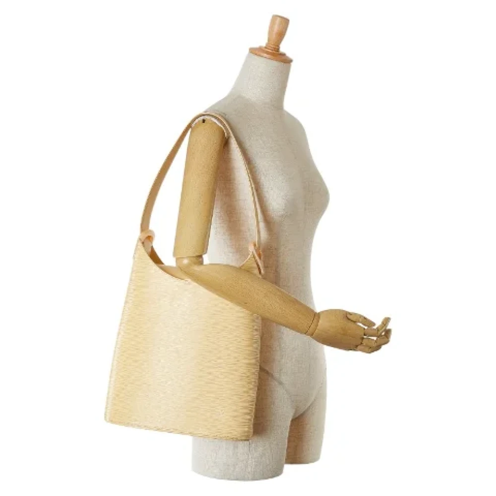 Louis Vuitton Vintage Pre-owned Leather handbags Yellow Dames