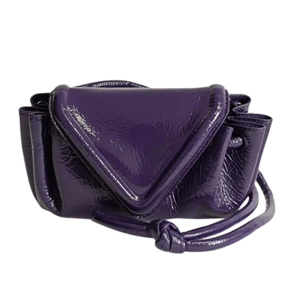 Bottega Veneta Vintage Pre-owned Leather shoulder-bags Purple Dames
