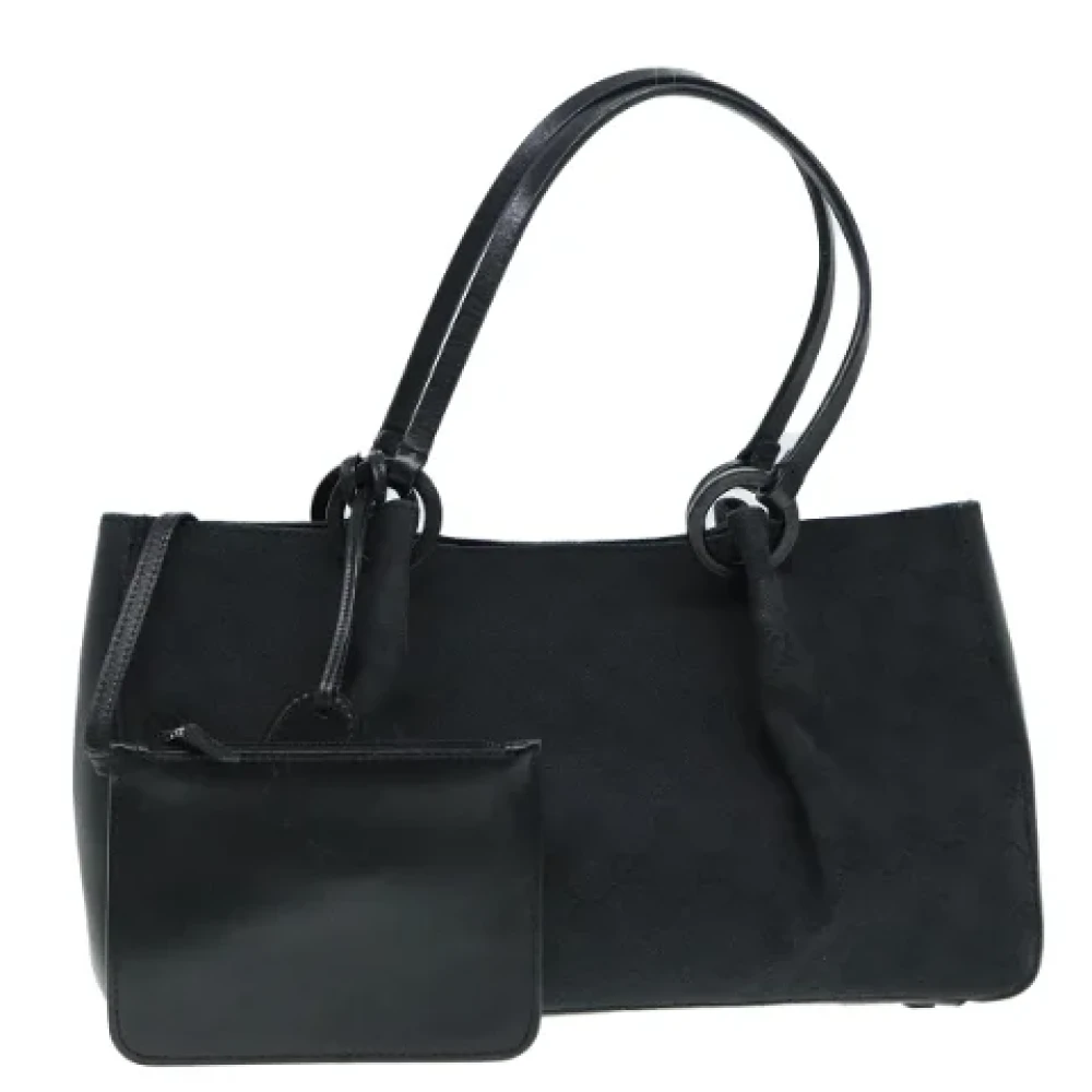 Gucci Vintage Pre-owned Canvas handbags Black Dames