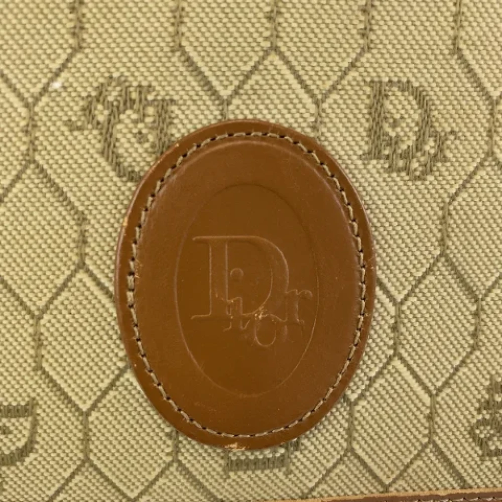 Dior Vintage Pre-owned Canvas dior-bags Beige Dames