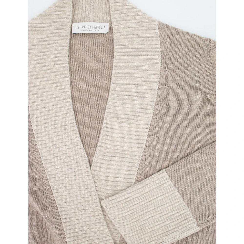 Le Tricot Perugia Cardigan Beige Dames