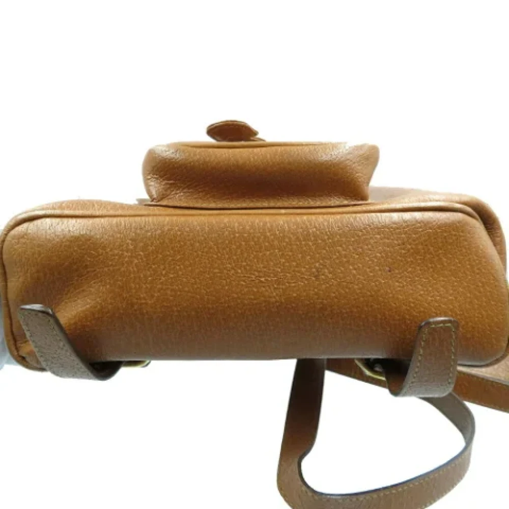 Gucci Vintage Pre-owned Fabric gucci-bags Brown Dames