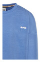 sweatshirt-col-rond-bleu