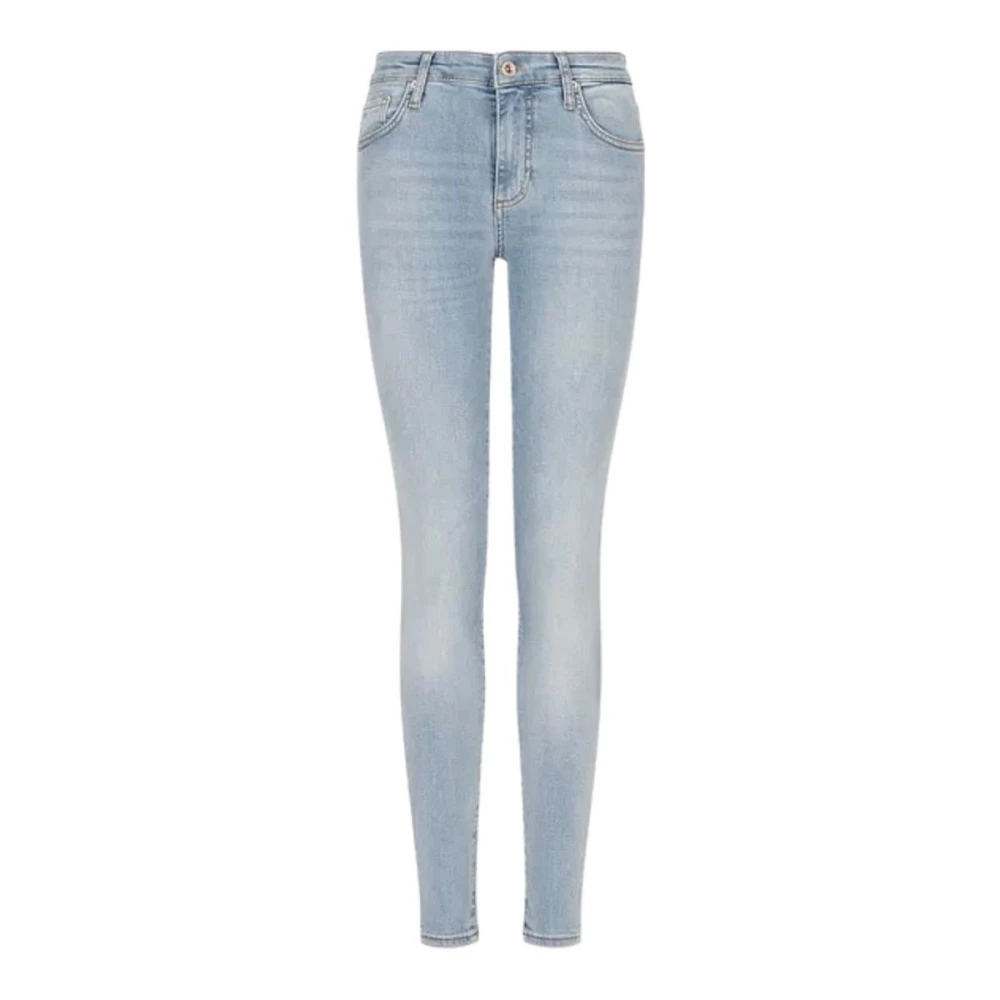 Armani Exchange Women's Blue Fashionable Jeans For Men