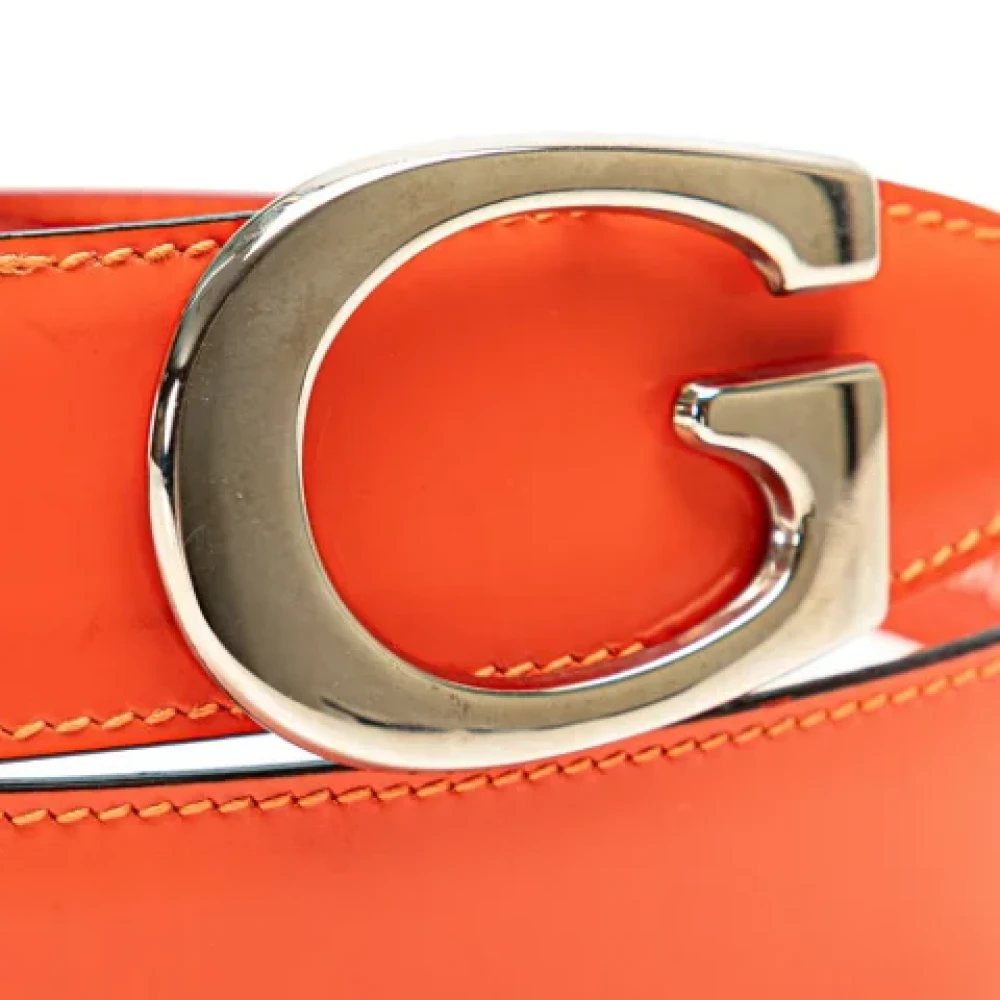 Gucci Vintage Pre-owned Leather belts Orange Dames