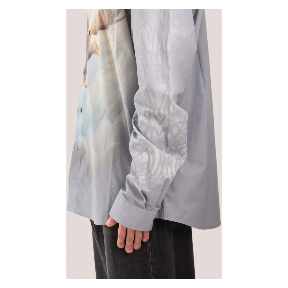 Misbhv Monument Valley Shirt in Licht Grijs Multicolor Heren