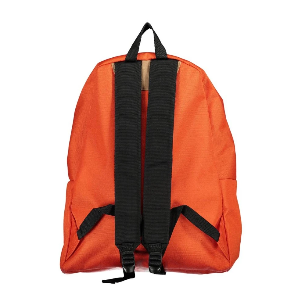 Napapijri Orange Cotton Backpack with Adjustable Straps Orange Heren