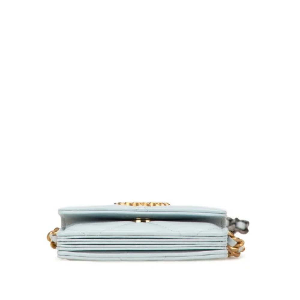 Chanel Vintage Pre-owned Leather crossbody-bags Blue Dames