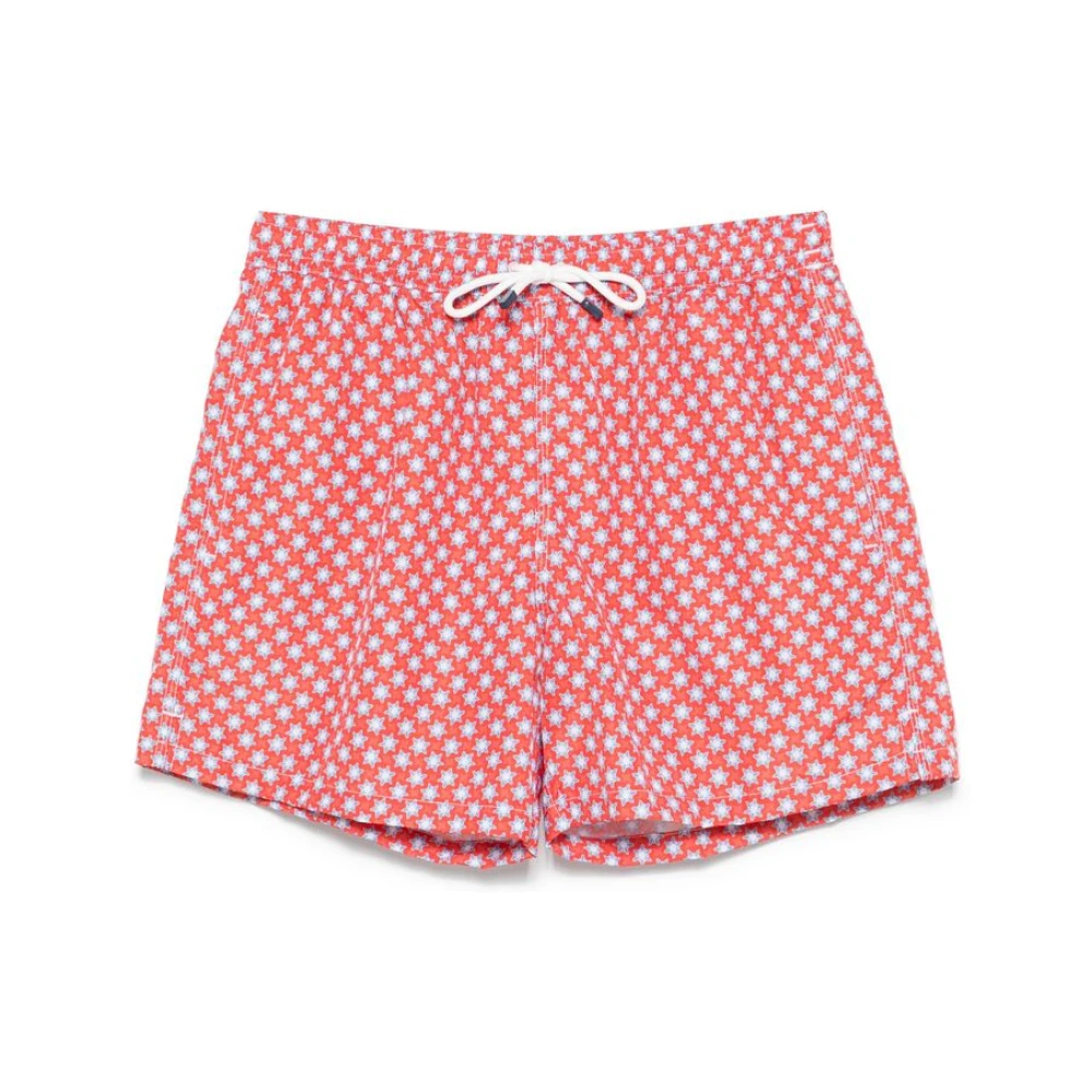 Fedeli Poppy Red Strandkläder Dragsko Shorts Red, Herr