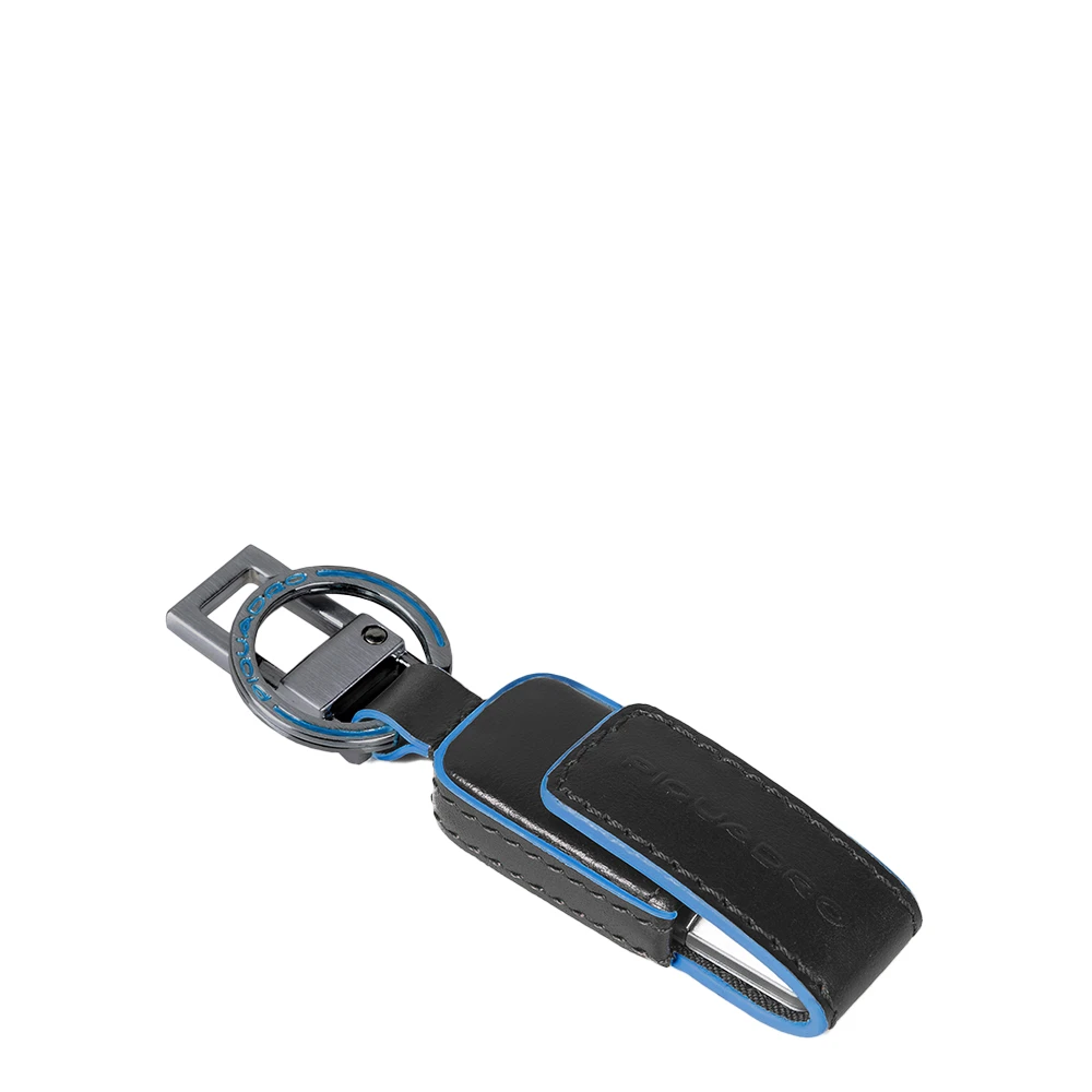 Piquadro Unisex Noir Accessoires, Taille: One Size Porte-Clés Avec Clé Usb De 256 Go