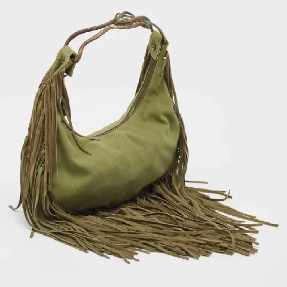 Valentino Vintage Pre-owned Canvas handbags Green Dames