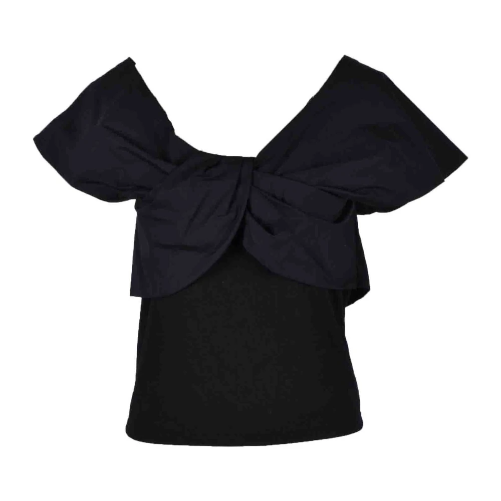 Weili Zheng Katoenen T-shirt Black Dames