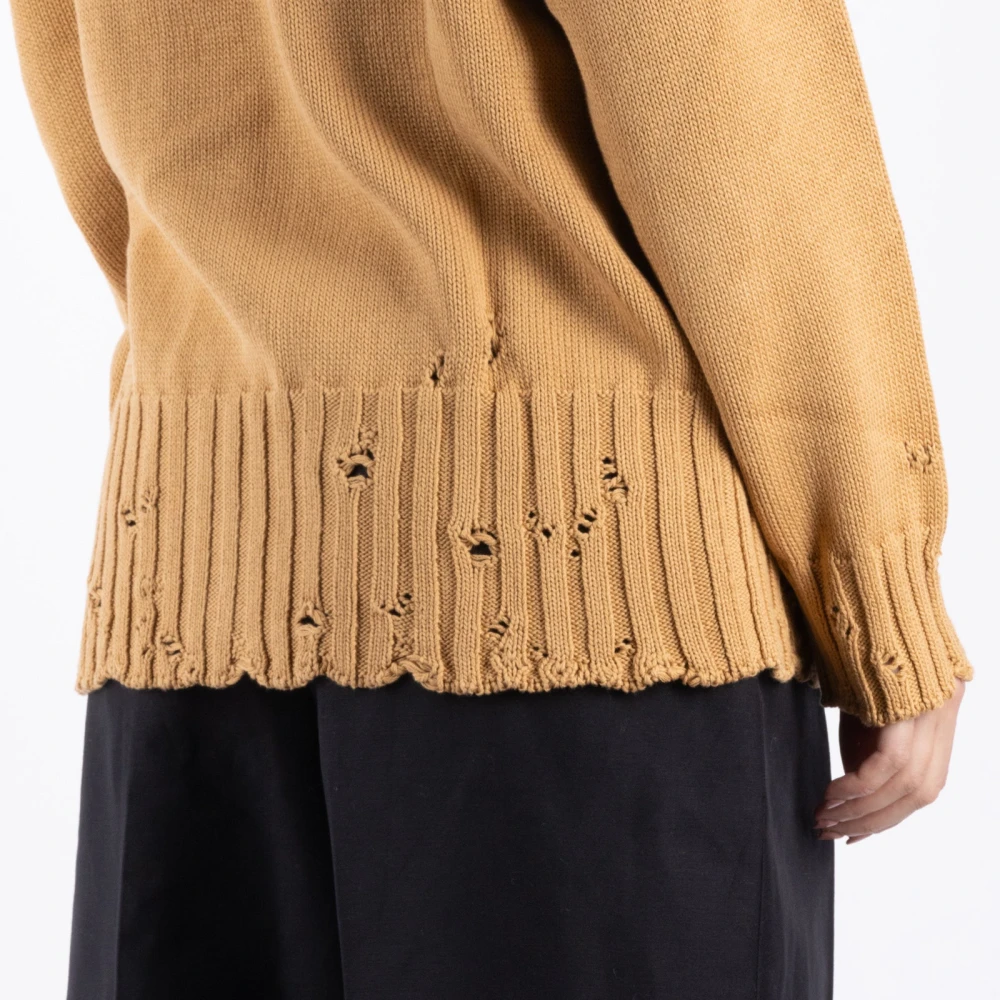 Marni Gebreide Vest in Kameelkleur Brown Dames