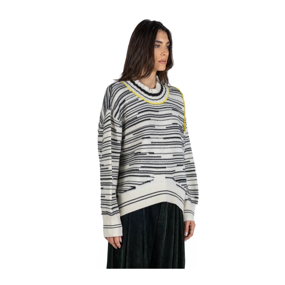 Phisique du Role Multicolor Jacquard Gebreide Trui Multicolor Dames