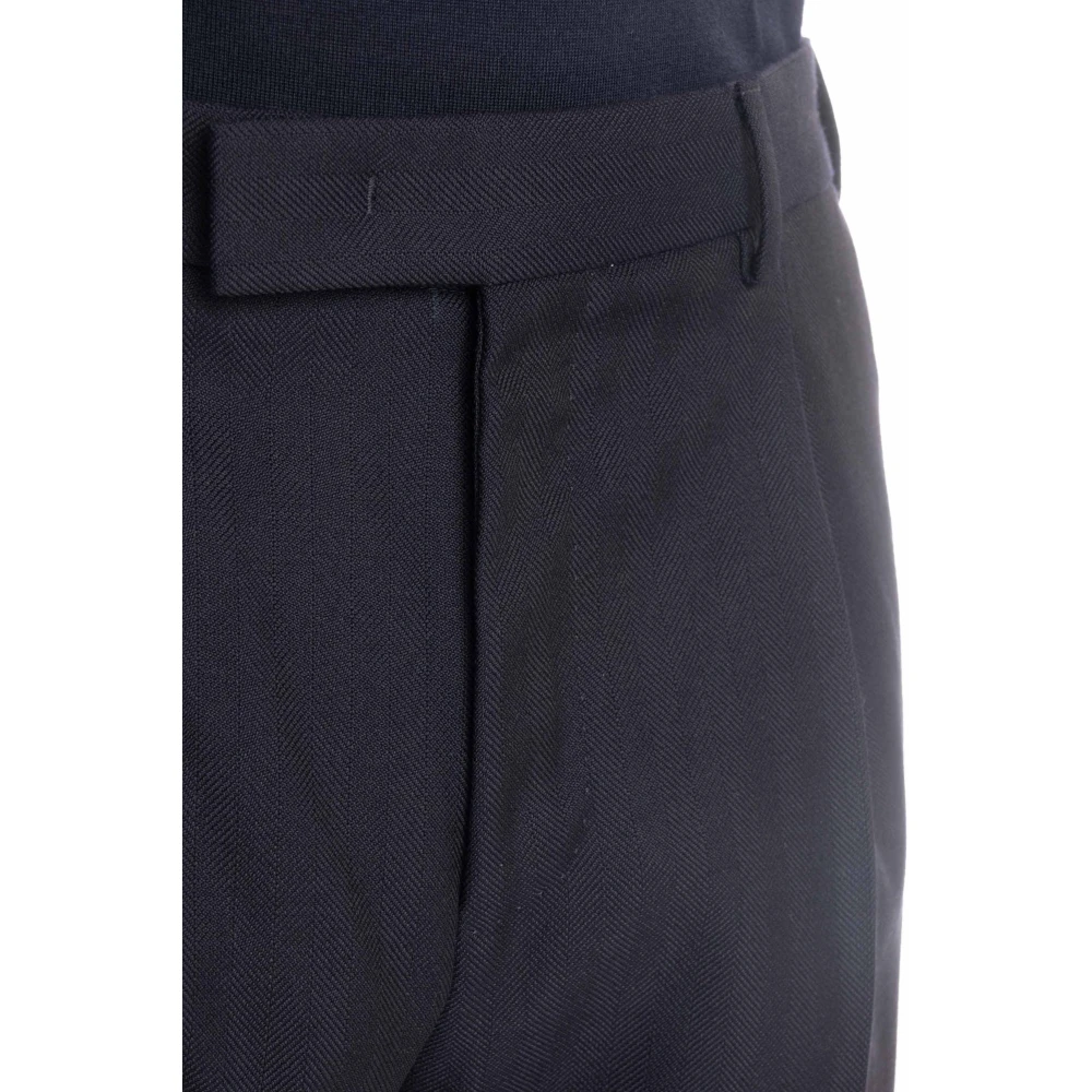 PT Torino Blauwe op maat gemaakte broek met ritssluiting Blue Heren