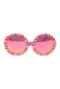 lunettes-de-soleil-fuchsia-pailletees-avec-etui