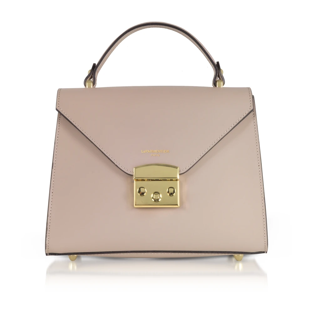 Le Parmentier Women's Pink Peggy Leather Top Handle Satchel Bag