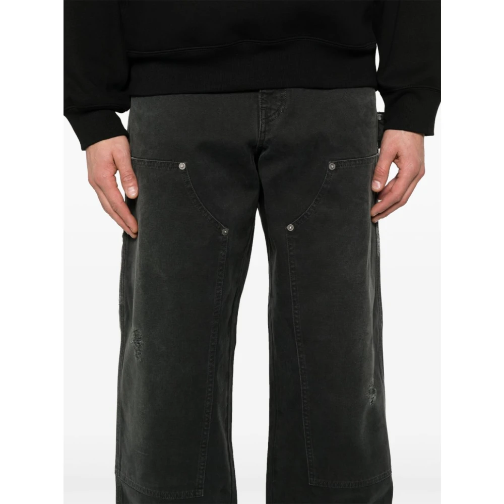 Golden Goose Zwarte Schildersbroek Black Heren