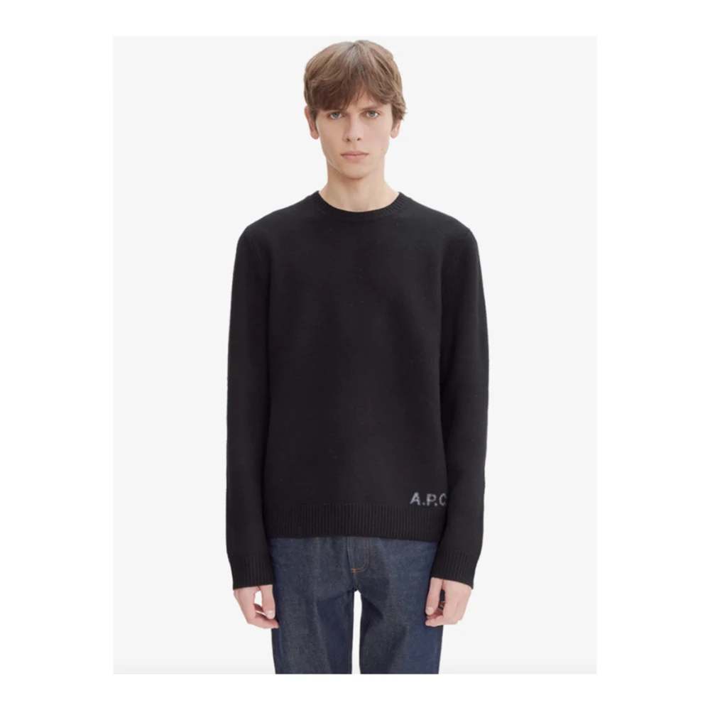 A.p.c. Zwarte Edward Trui voor Mannen Black Heren