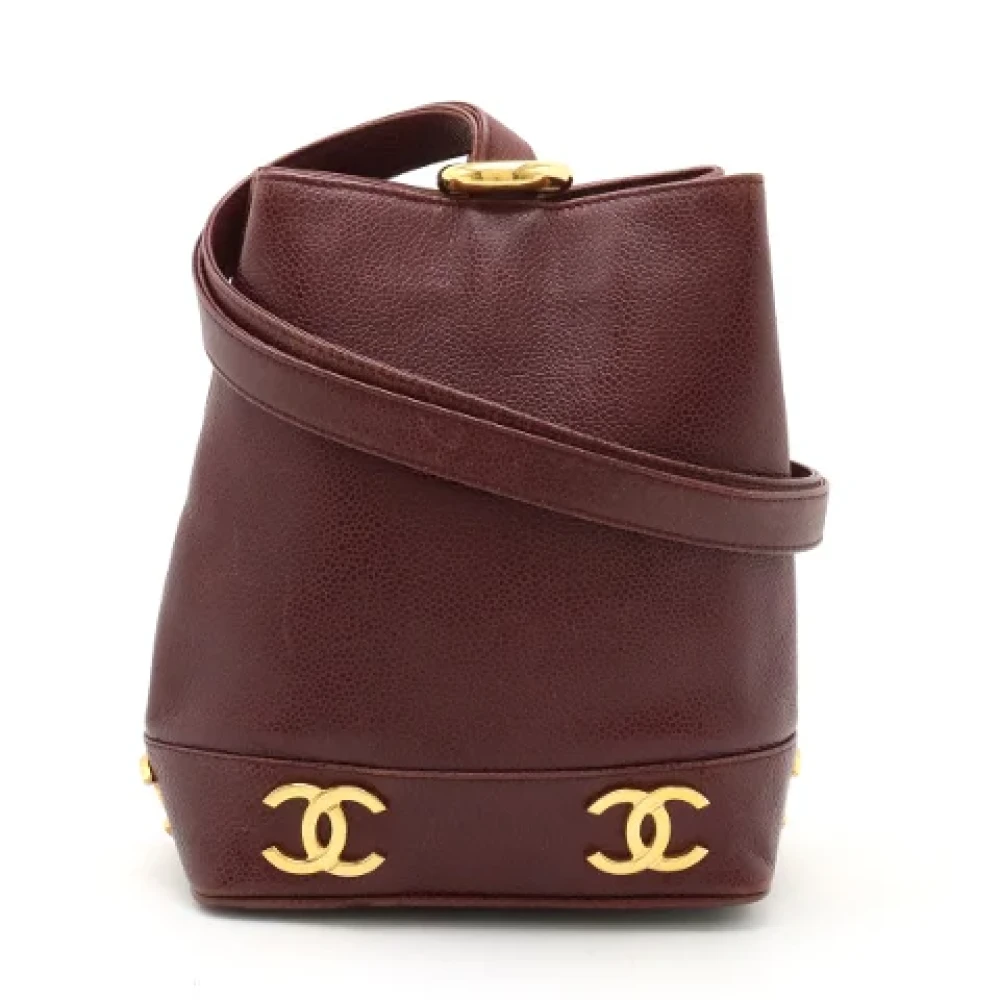 Chanel Vintage Pre-owned Leather chanel-bags Brown Dames