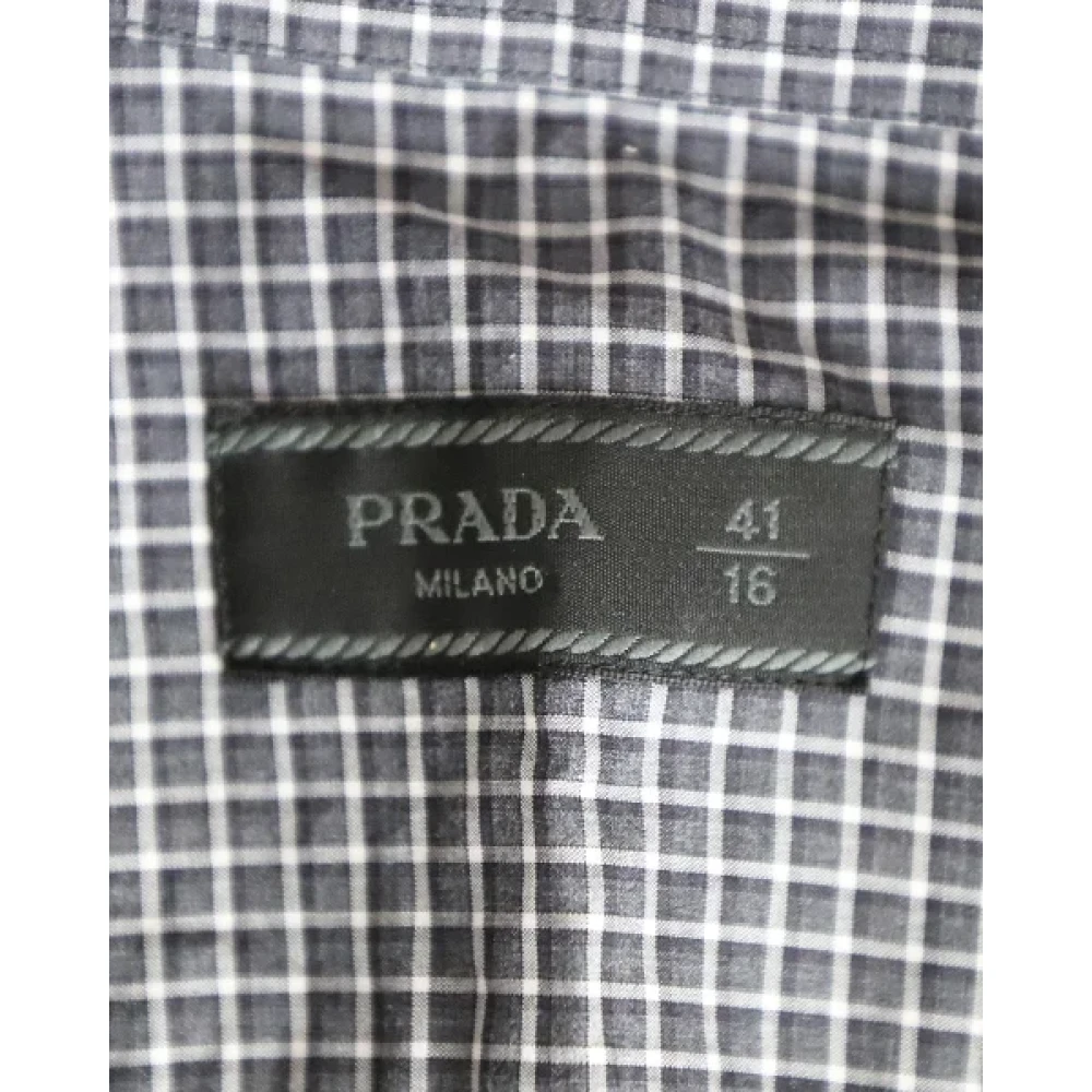 Prada Vintage Pre-owned Cotton tops Multicolor Heren