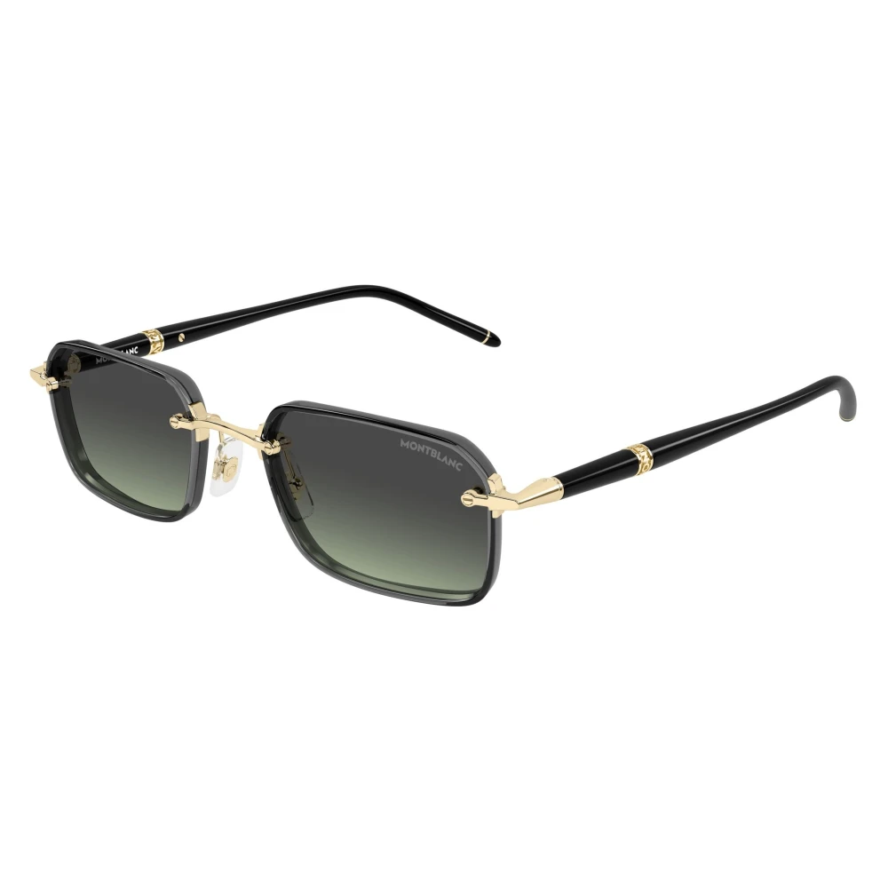 Montblanc Unisex Black Meisterstück Rectangular Sunglasses - Sunglasses - 54 Mm - Accessories