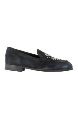 black-suede-studded-loafers