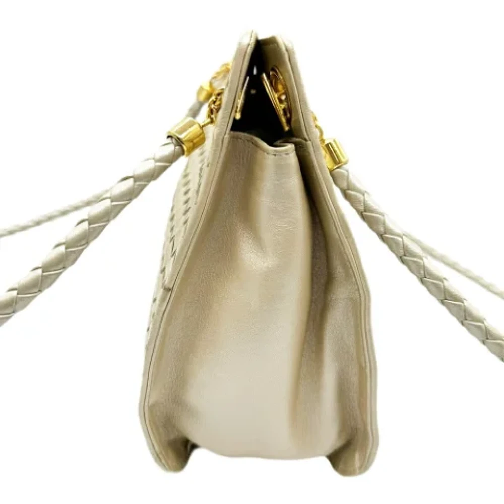 Bottega Veneta Vintage Pre-owned Leather shoulder-bags Yellow Dames