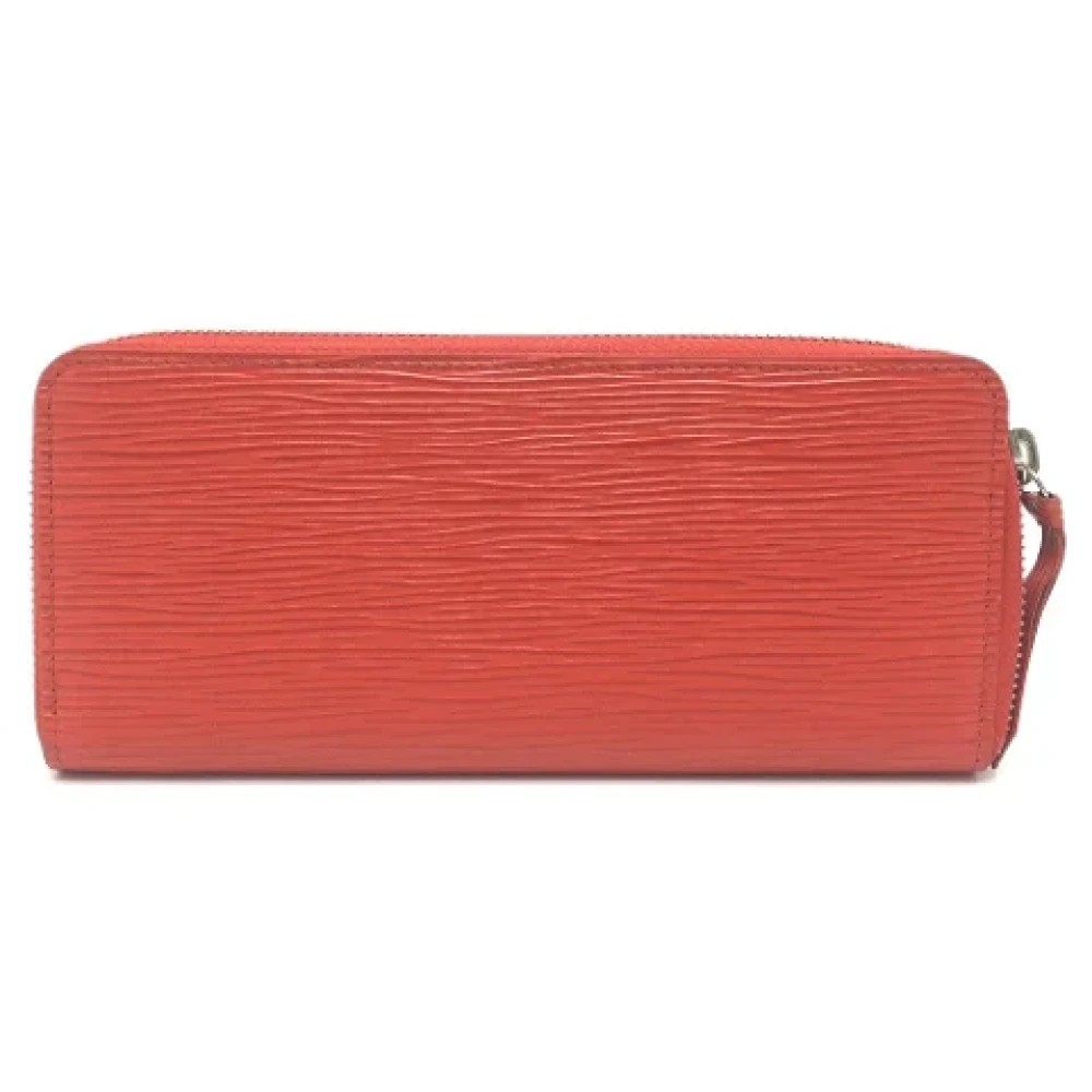Louis Vuitton Vintage Pre-owned Leather wallets Red Dames